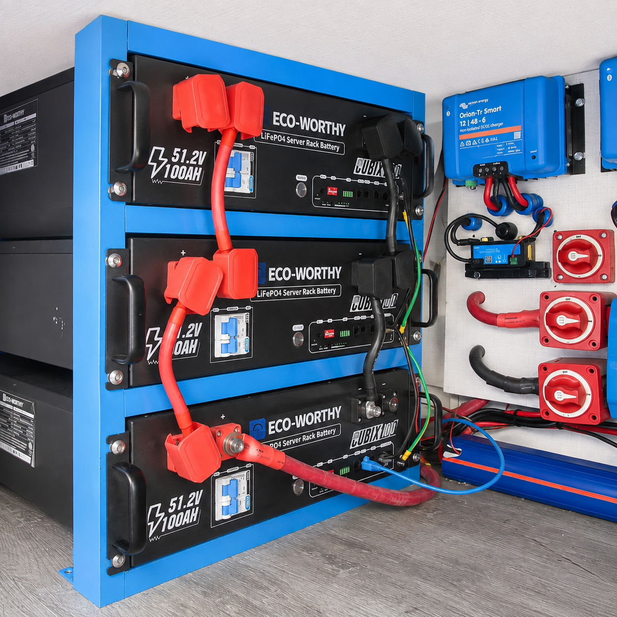 Banco de baterías LiFePO4 51.2V
