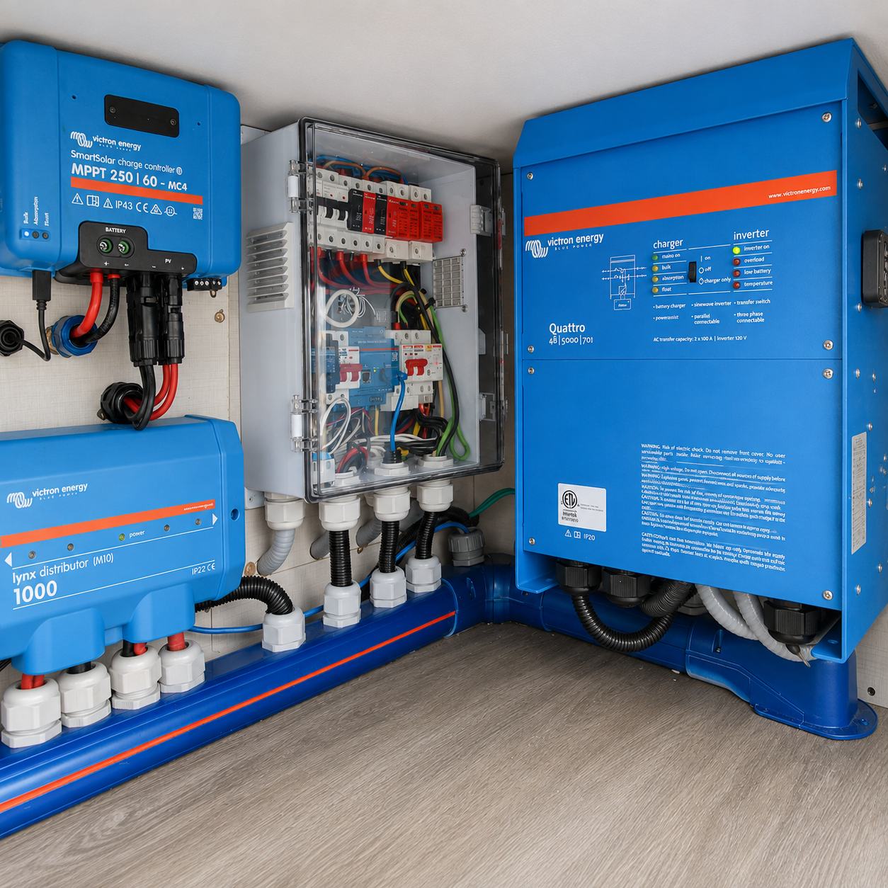 Inversor Quattro y controlador solar MPPT